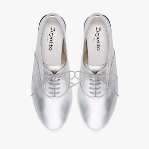 Repetto ZIZI OXFORD SHOES in silver Size 41/ 10 US